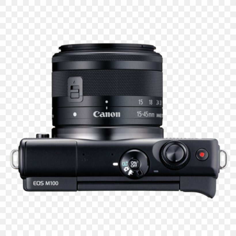 Canon EOS M100 Canon EOS M50 Canon EF Lens Mount Canon EF-M 15–45mm Lens Mirrorless Interchangeable-lens Camera, PNG, 1200x1200px, Canon Eos M100, Active Pixel Sensor, Camera, Camera Accessory, Camera Lens Download Free