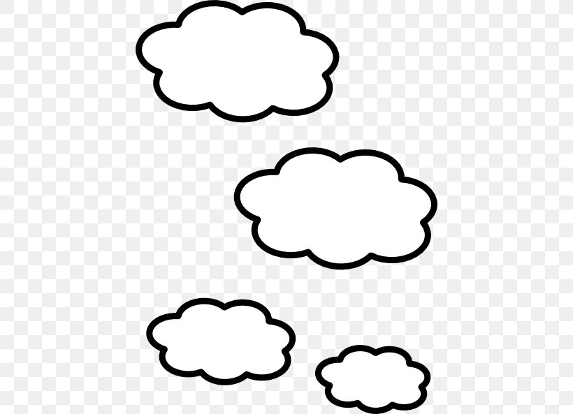 Clip Art Cloud Vector Graphics Image, PNG, 432x593px, Cloud, Area, Black, Black And White, Cloud Computing Download Free