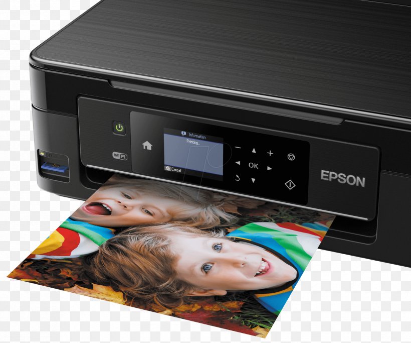 Inkjet Printing Multi-function Printer Epson Expression Home XP-442, PNG, 1704x1420px, Inkjet Printing, Continuous Ink System, Dots Per Inch, Electronic Device, Electronics Download Free