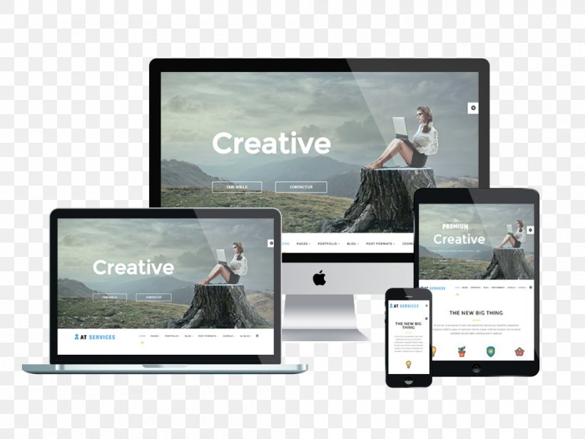 Responsive Web Design WordPress Web Template System Personal Web Page, PNG, 1000x750px, Responsive Web Design, Blog, Bootstrap, Brand, Computer Software Download Free