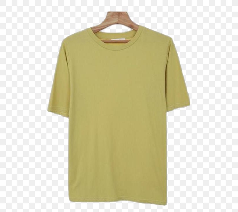 Sleeve Neck, PNG, 551x731px, Sleeve, Active Shirt, Neck, T Shirt, Yellow Download Free