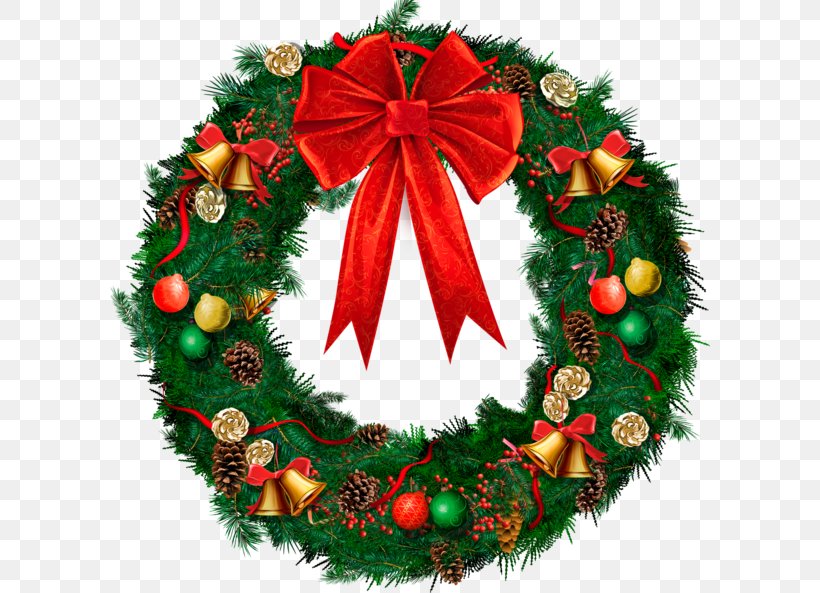 Christmas Wreaths Clip Art Christmas, PNG, 600x593px, Christmas Wreaths, Christmas, Christmas Day, Christmas Decoration, Christmas Graphics Download Free