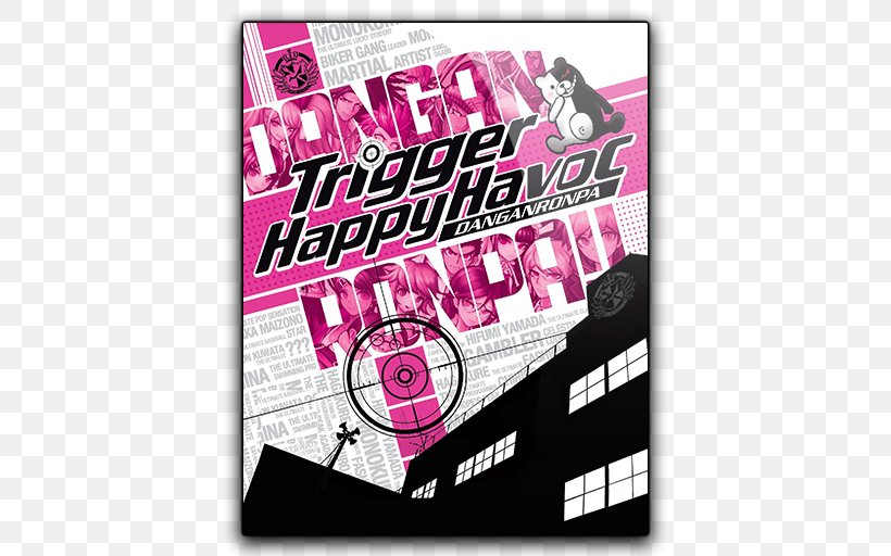 Danganronpa: Trigger Happy Havoc Danganronpa 2: Goodbye Despair PlayStation Vita Video Game PlayStation Portable, PNG, 512x512px, Danganronpa Trigger Happy Havoc, Advertising, Brand, Chunsoft, Danganronpa Download Free