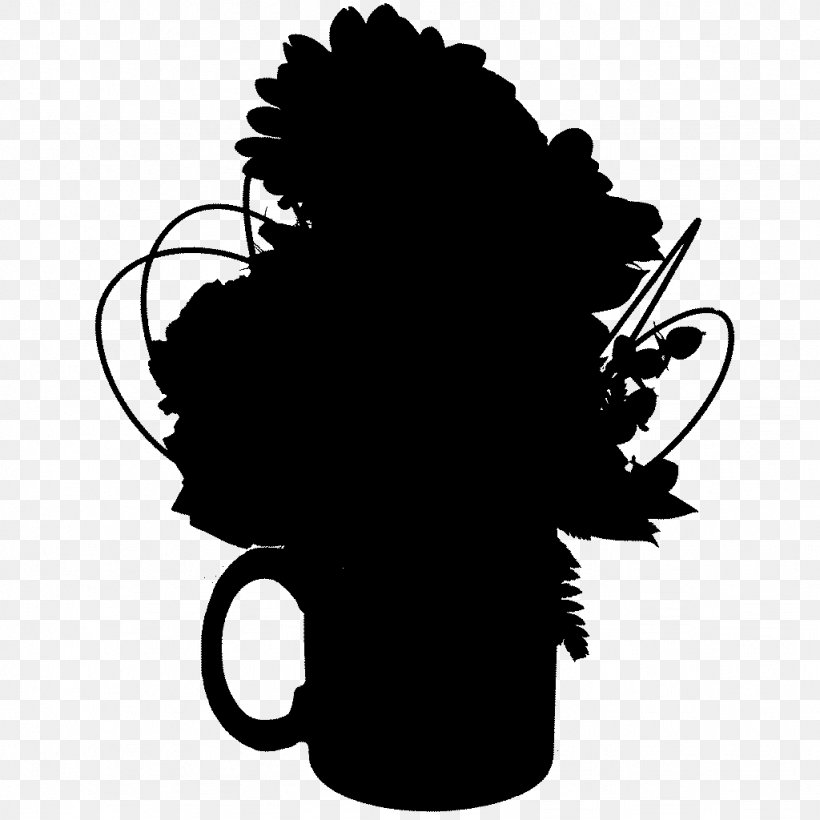 Flower Clip Art Silhouette Leaf Tree, PNG, 1024x1024px, Flower, Black M, Blackandwhite, Flowering Plant, Leaf Download Free