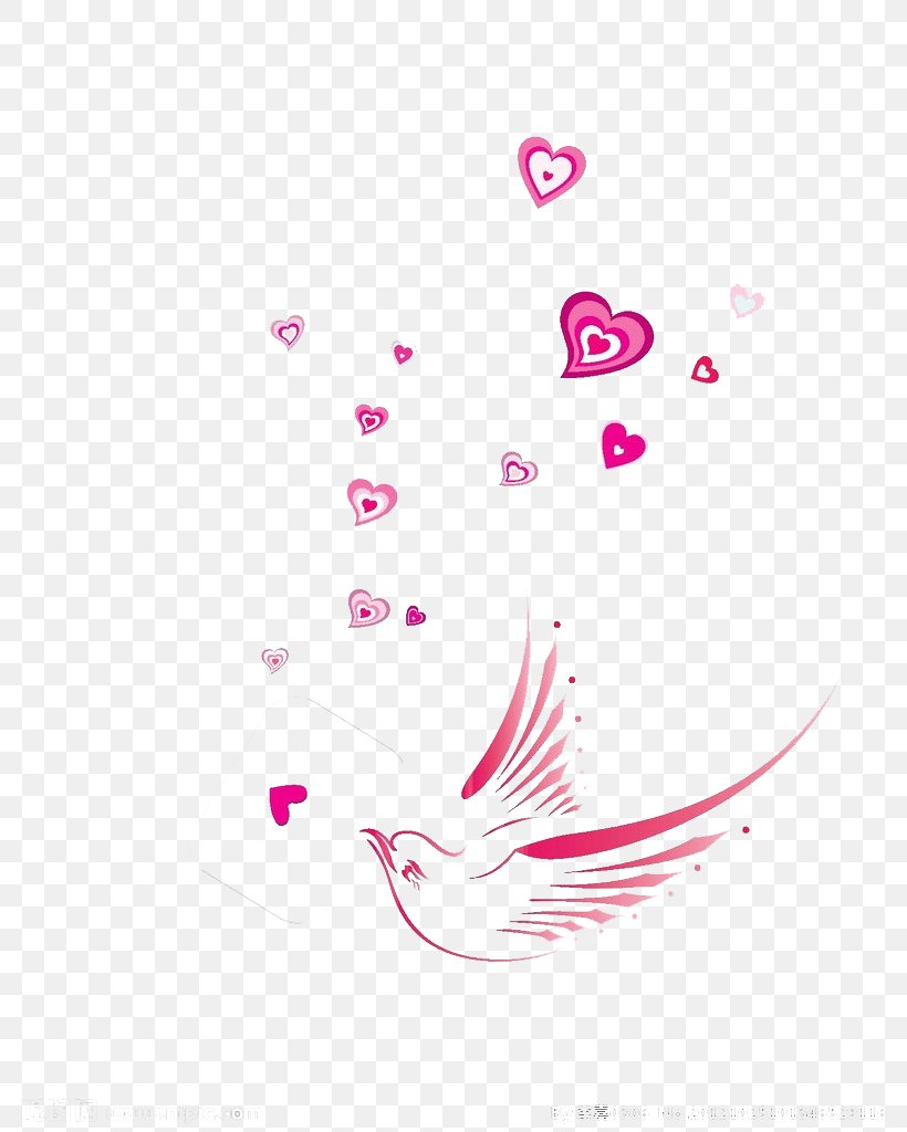 Homing Pigeon Bird Heart, PNG, 802x1024px, Homing Pigeon, Bird, Falling In Love, Heart, Magenta Download Free