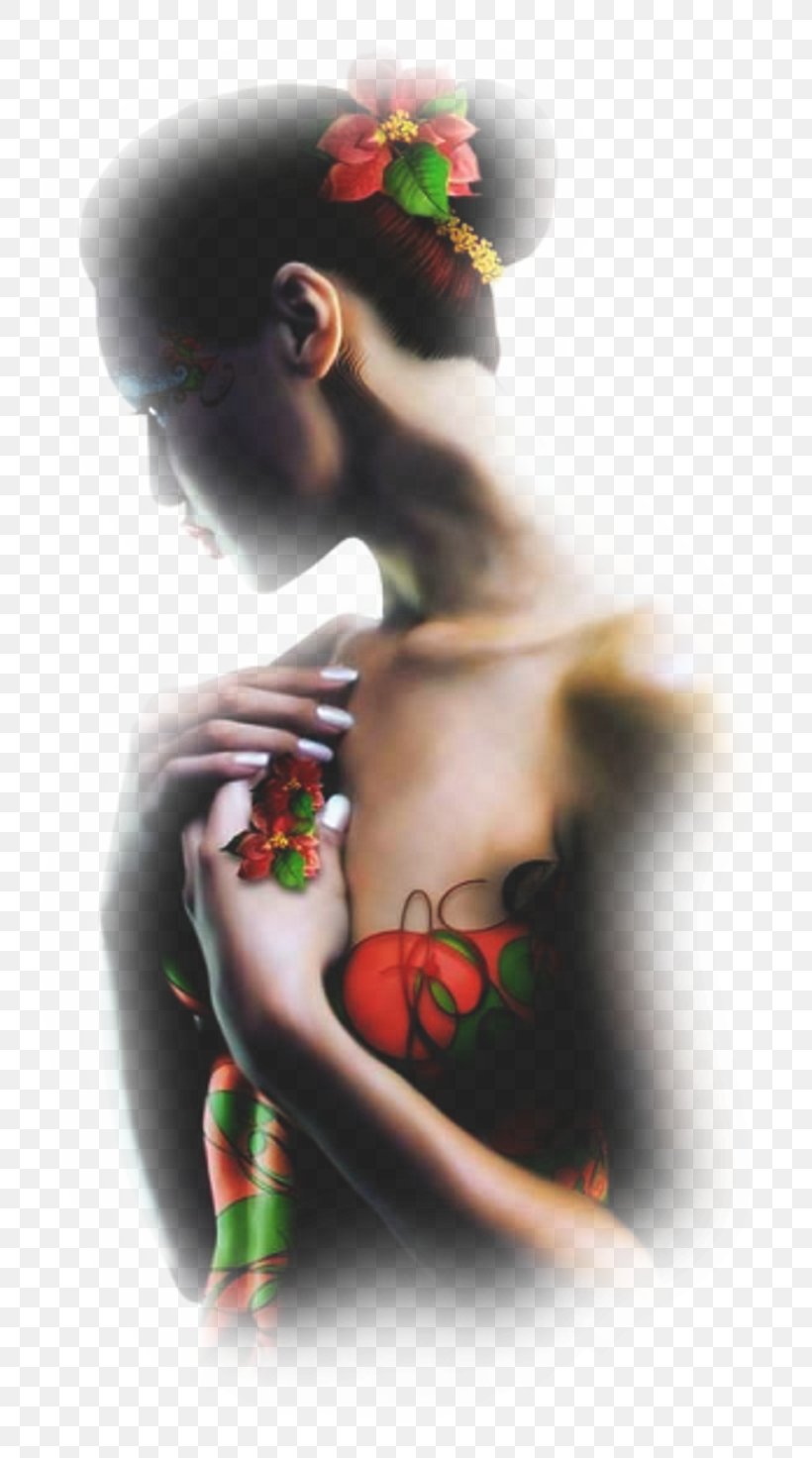 Woman Painting, PNG, 800x1472px, Woman, Ear, Flower, Geisha, Joint Download Free