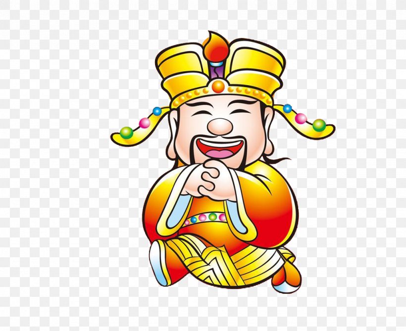 Ganesha Hanuman Caishen Deity Chinese New Year, PNG, 1024x836px, Ganesha, Art, Caishen, Cartoon, Chinese Folk Religion Download Free
