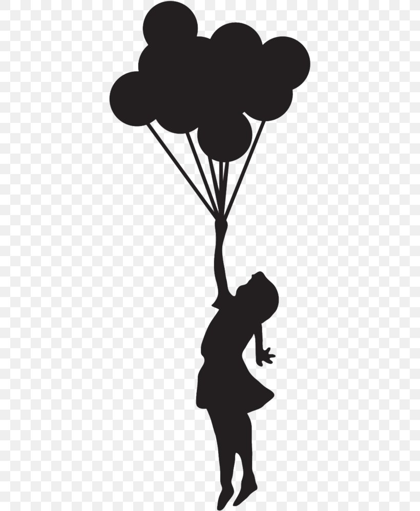 Love Background Heart, PNG, 395x998px, Balloon Girl, Balloon, Banksy, Blackandwhite, Child Download Free