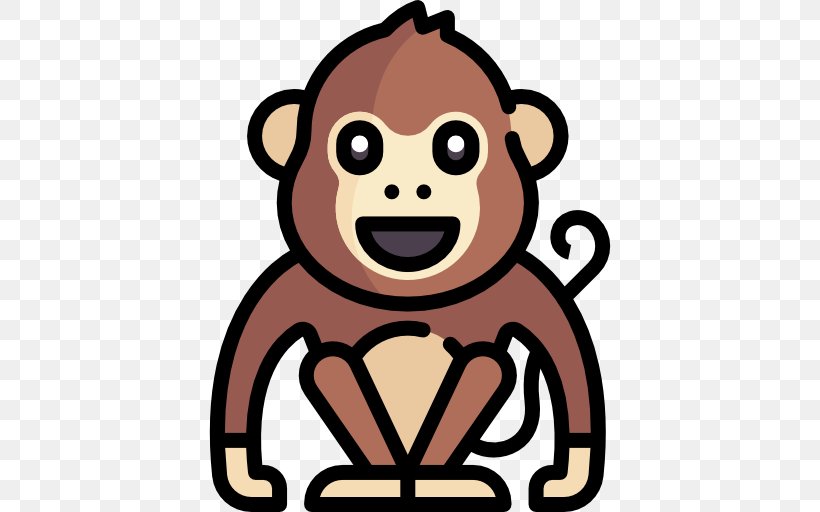 Monkey, PNG, 512x512px, Monkey, Artwork, Fictional Character, Human Behavior, Mammal Download Free