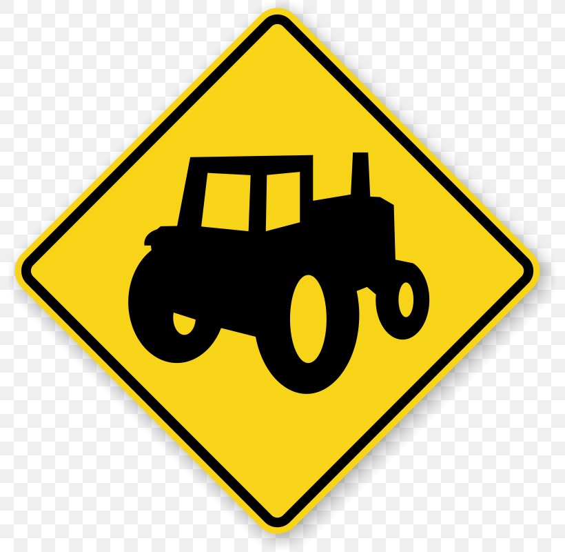 Traffic Sign Tractor Warning Sign Pedestrian Crossing, PNG, 800x800px, Sign, Agricultural Machinery, Agriculture, Area, Brand Download Free