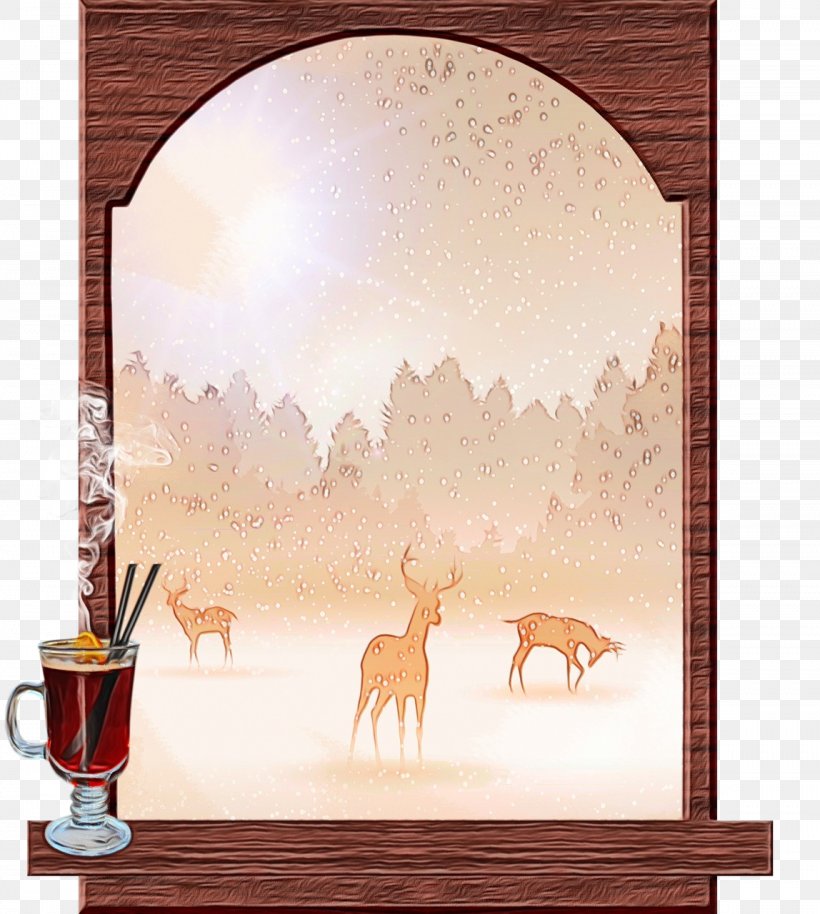 Arch Landscape Wildlife Fawn, PNG, 1148x1280px, Watercolor, Arch, Fawn, Landscape, Paint Download Free