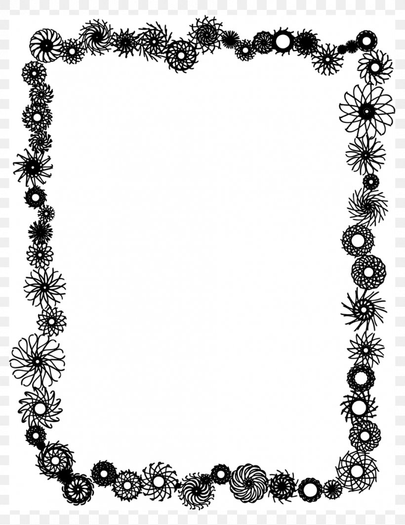 Borders And Frames Borders Clip Art Vector Graphics Openclipart, PNG, 958x1240px, Borders And Frames, Art, Black And White, Body Jewelry, Borders Clip Art Download Free