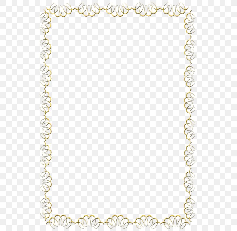 Borders And Frames Picture Frames Clip Art, PNG, 571x800px, Borders And Frames, Area, Body Jewelry, Border, Chain Download Free