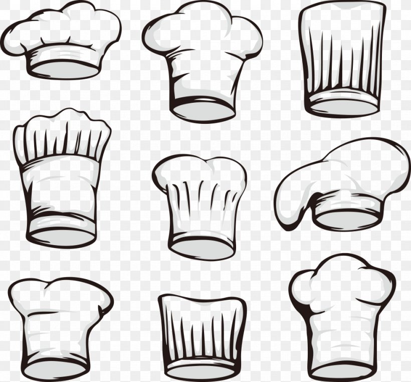 Chefs Uniform Hat Stock Photography, PNG, 975x907px, Chefs Uniform, Area, Black And White, Chef, Cookware And Bakeware Download Free