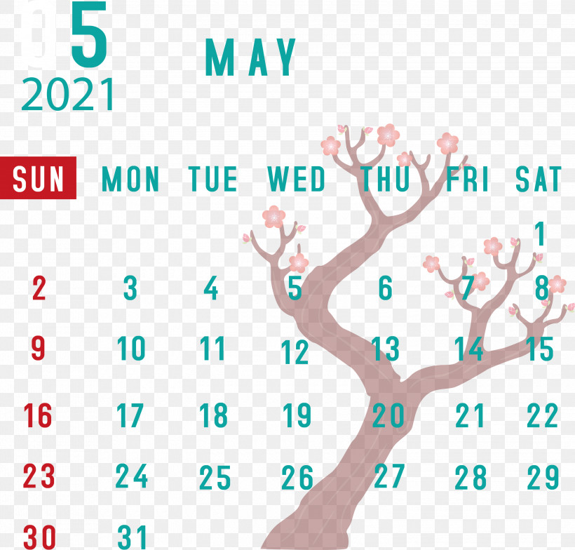 May 2021 Calendar May Calendar 2021 Calendar, PNG, 3000x2870px, 2021 Calendar, May Calendar, Calendar System, Diagram, Happiness Download Free