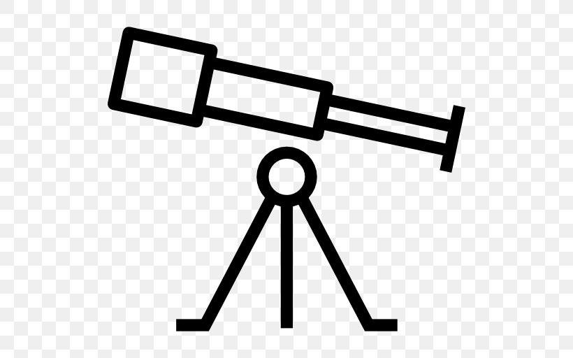 Science, PNG, 512x512px, Telescope, Area, Astronomy, Black, Black And White Download Free