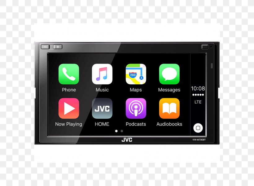 Vehicle Audio JVC KW-M730BT ISO 7736 JVC, PNG, 600x600px, Vehicle Audio, Android Auto, Automotive Head Unit, Av Receiver, Carplay Download Free