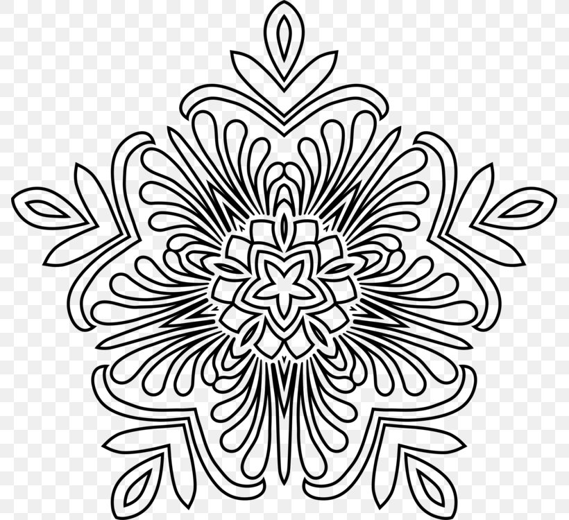 Floral Leaf, PNG, 787x750px, Lysergic Acid Diethylamide, Blackandwhite, Coloring Book, Floral Design, Leaf Download Free