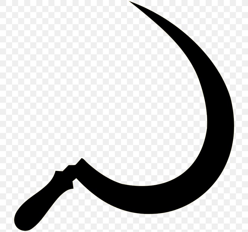 Hammer And Sickle Communist Symbolism, PNG, 735x768px, Sickle, Agriculture, Black And White, Communism, Communist Symbolism Download Free
