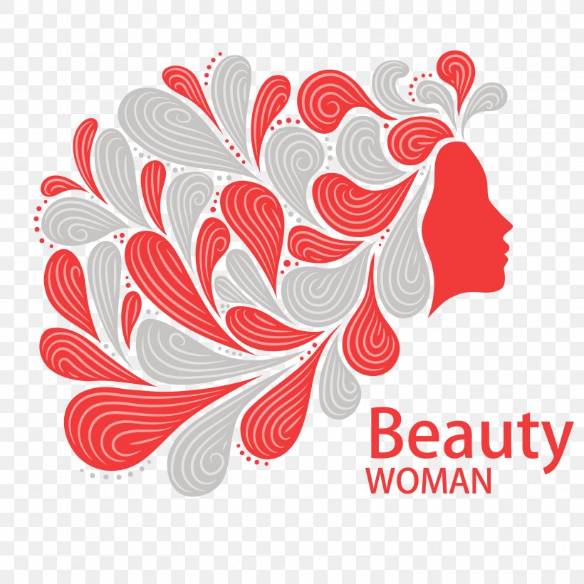 Long Hair Euclidean Vector Woman, PNG, 3333x3333px, Hair, Beauty, Black Hair, Floral Design, Flower Download Free