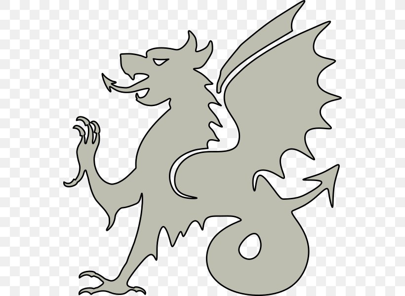 Clip Art Image Openclipart Dragon, PNG, 564x600px, Dragon, Artwork, Black And White, Cartoon, Fictional Character Download Free