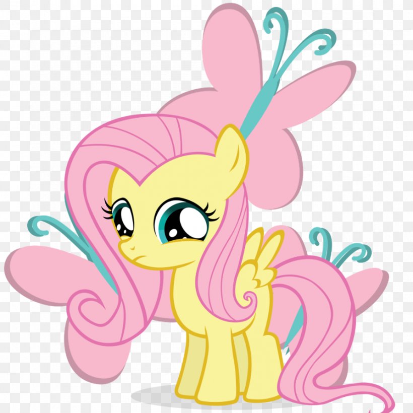 Pony Fluttershy Desktop Wallpaper Horse Clip Art, PNG, 894x894px, Watercolor, Cartoon, Flower, Frame, Heart Download Free