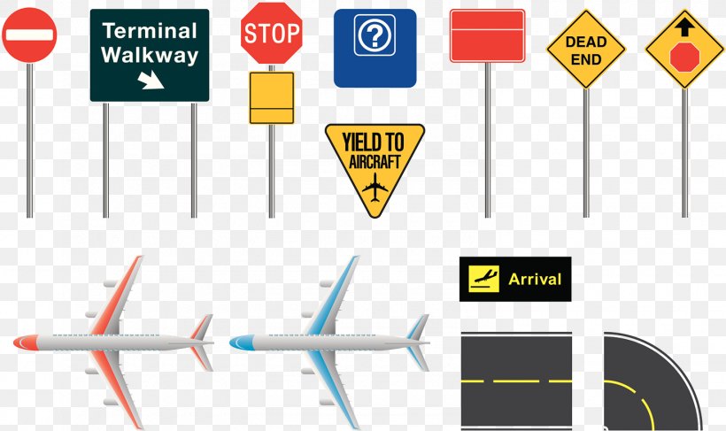 Airplane Airport Traffic Sign Illustration, PNG, 1480x879px, Airplane, Aircraft, Airport, Airport Terminal, Banner Download Free