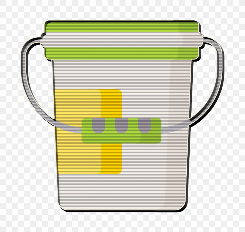 Bucket Icon Cleaning Icon, PNG, 1240x1174px, Bucket Icon, Cleaning Icon, Drinkware, Green, Line Download Free