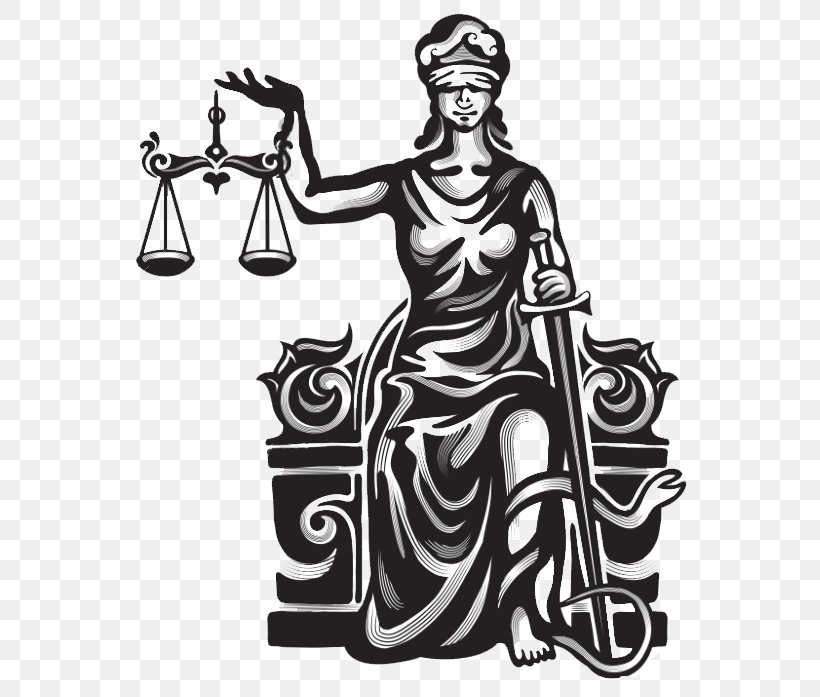Lady Justice, PNG, 590x697px, Lady Justice, Art, Artwork, Black And White, Clothing Download Free