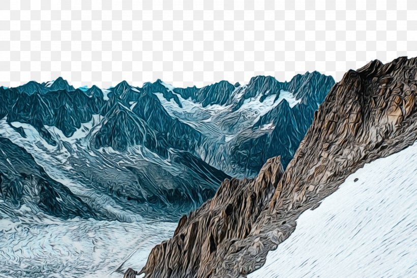 Mountainous Landforms Mountain Mountain Range Glacial Landform Ridge, PNG, 1880x1253px, Watercolor, Geological Phenomenon, Glacial Landform, Glacier, Massif Download Free