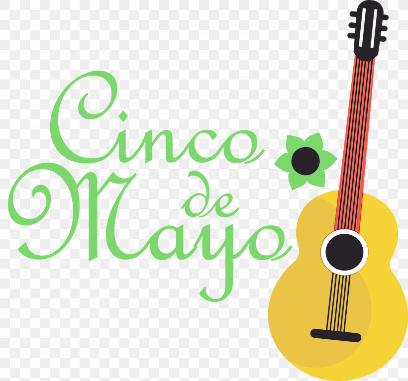 Guitar, PNG, 3000x2806px, Cinco De Mayo, Fifth Of May, Guitar, Logo, Paint Download Free
