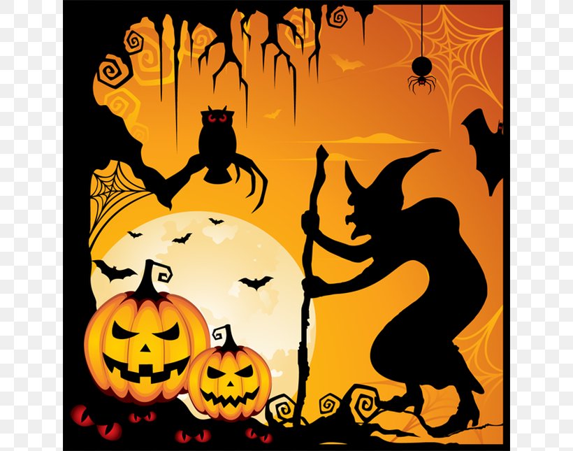 Halloween Cake Trick-or-treating Spooky Clip Art, PNG, 640x645px, Halloween, Art, Calabaza, Cartoon, Christmas Download Free