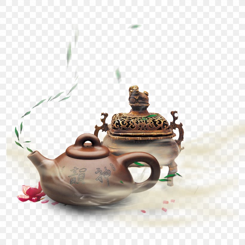 Tea Censer Poster, PNG, 1500x1500px, Watercolor, Cartoon, Flower, Frame, Heart Download Free