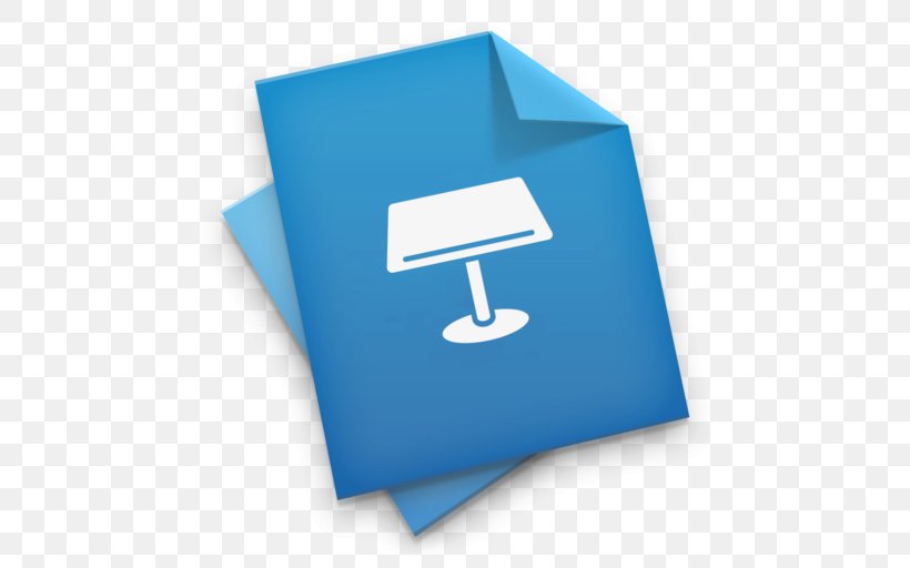 Keynote MacOS Apple, PNG, 512x512px, Keynote, Apple, Blue, Brand, Electric Blue Download Free