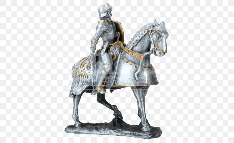 Middle Ages Horse Knight Crusades Equestrian, PNG, 500x500px, Middle Ages, Armour, Black Knight, Bronze, Bronze Sculpture Download Free