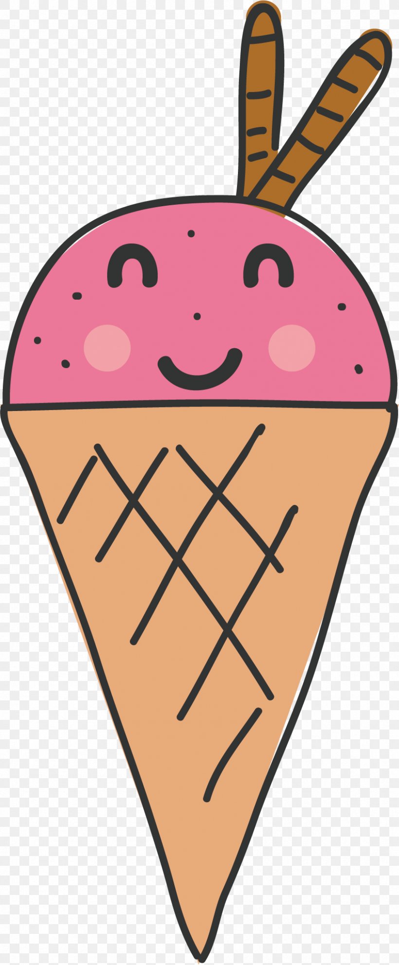 Strawberry Ice Cream, PNG, 845x2045px, Ice Cream, Cream, Food, Heart, Ice Download Free