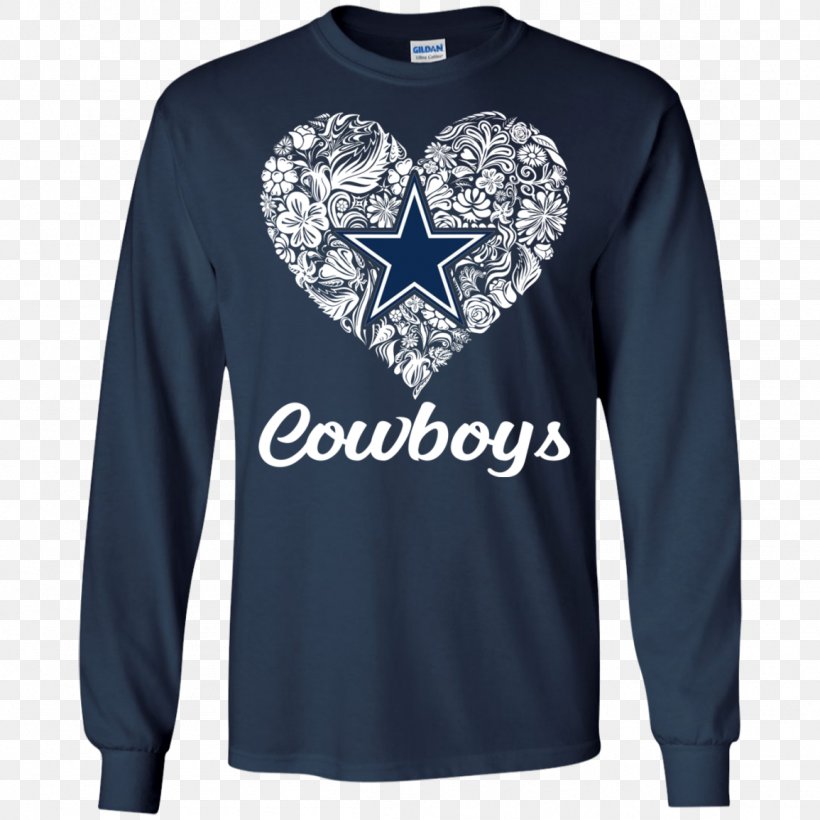 Long-sleeved T-shirt Dallas Cowboys Hoodie, PNG, 1155x1155px, Tshirt, Active Shirt, Blue, Bluza, Brand Download Free