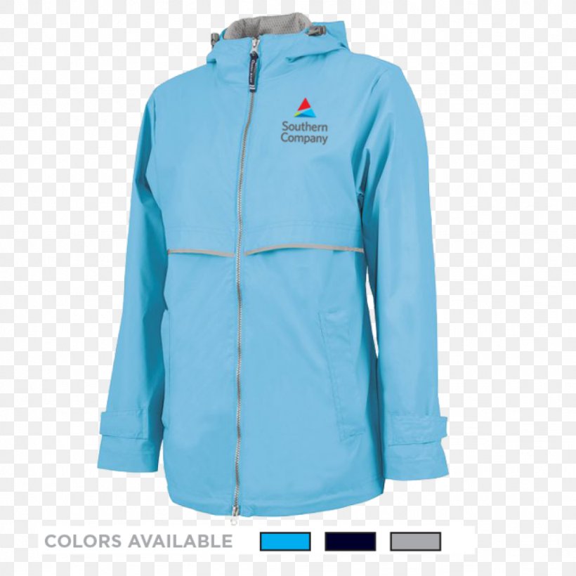Raincoat Jacket Zipper Hoodie Boston Bags & Tags, PNG, 1024x1024px, Raincoat, Active Shirt, Aqua, Azure, Blue Download Free