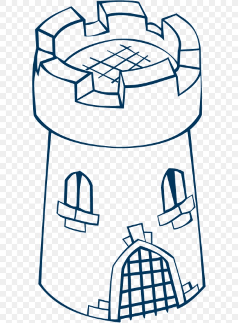 Clip Art Vector Graphics Fortified Tower Image, PNG, 600x1111px, Tower, Area, Artwork, Black And White, Castle Download Free