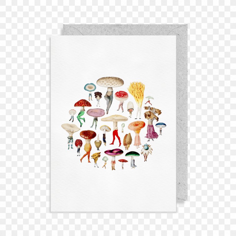 Collage Art Painting Paper Mushroom, PNG, 1000x1000px, Watercolor, Cartoon, Flower, Frame, Heart Download Free