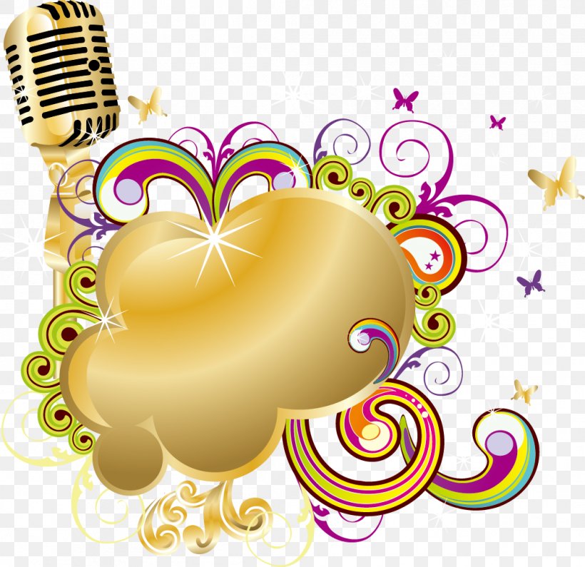Microphone, PNG, 1044x1013px, Watercolor, Cartoon, Flower, Frame, Heart Download Free