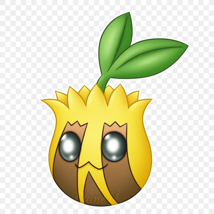 Sunkern Pineapple DeviantArt Pokémon Clip Art, PNG, 825x825px, Watercolor, Cartoon, Flower, Frame, Heart Download Free