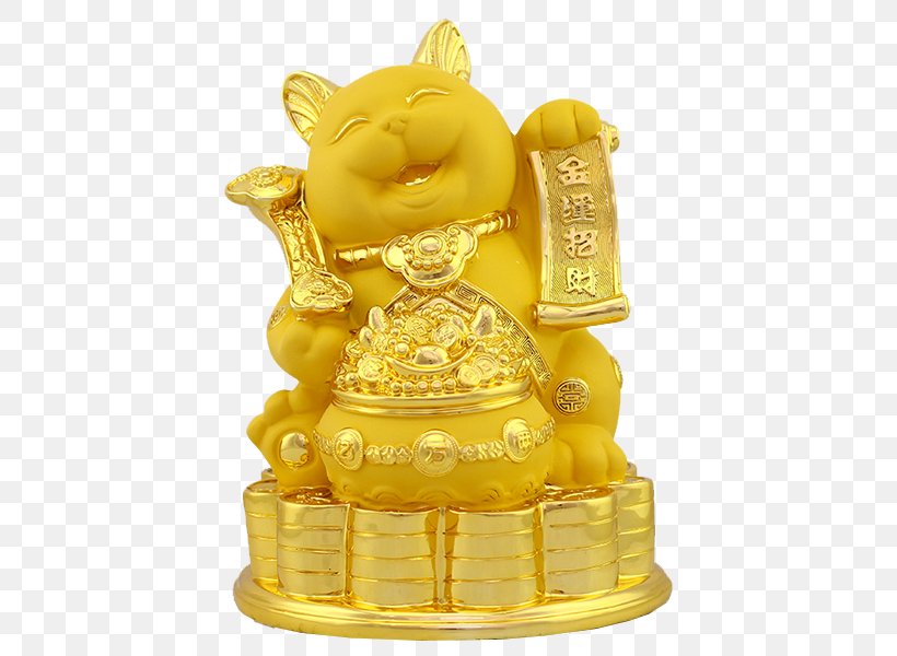 Cat Hello Kitty Maneki-neko Icon, PNG, 500x600px, Cat, Asian Golden Cat, Brass, Designer, Figurine Download Free