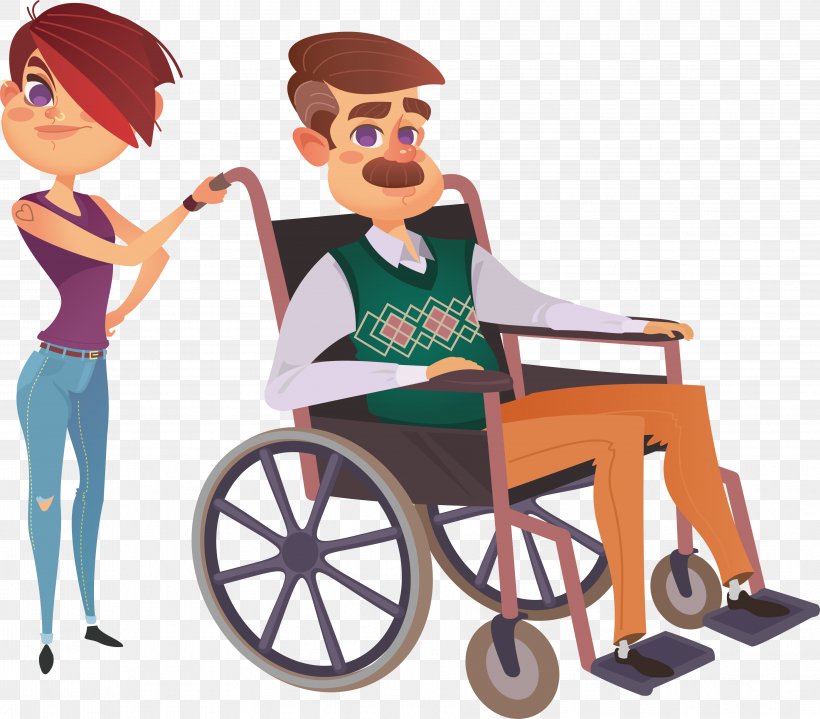 Physical Disability Wheelchair Illustration, PNG, 3613x3172px, Disability, Cartoon, Clip Art, Crutch, Health Beauty Download Free
