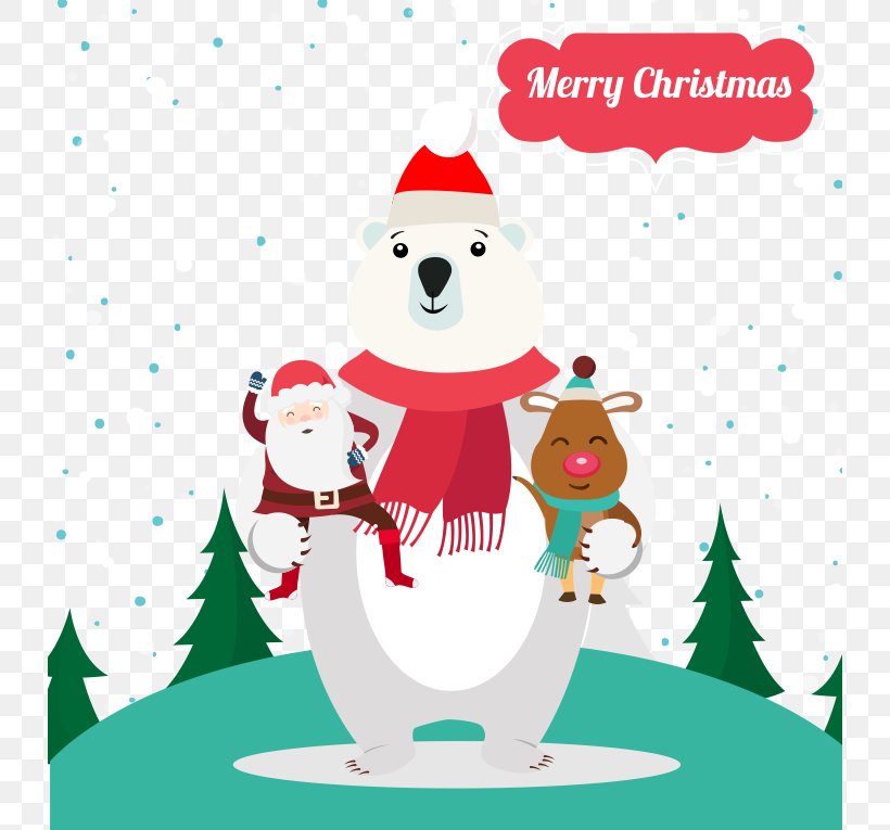 Polar Bear, Polar Bear, What Do You Hear? Santa Claus, PNG, 732x765px, Polar Bear, Area, Art, Bear, Christmas Download Free