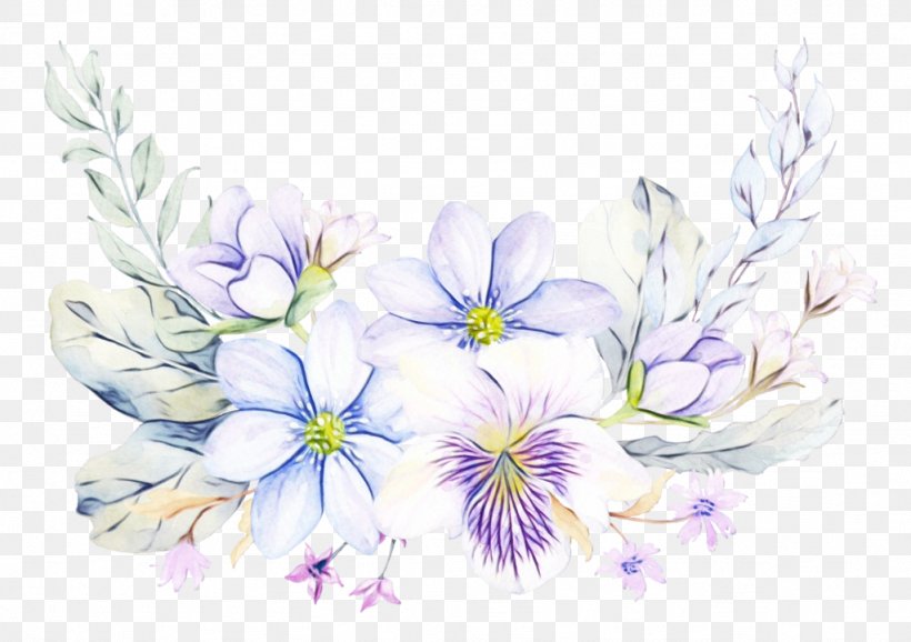Purple Watercolor Flower, PNG, 1024x722px, Watercolor, Cut Flowers, Drawing, Floral Design, Flower Download Free