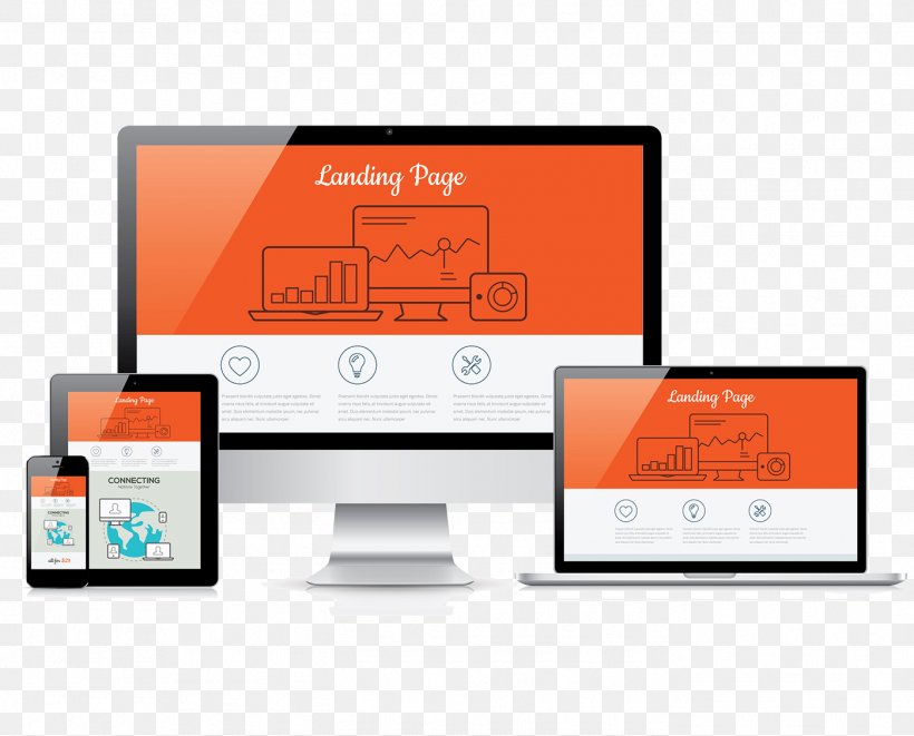 Landing Page Digital Marketing Responsive Web Design, PNG, 1398x1127px, Landing Page, Advertising, Brand, Communication, Digital Marketing Download Free