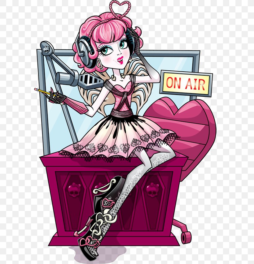 Monster High Ever After High Cupid Doll, PNG, 600x851px, Watercolor, Cartoon, Flower, Frame, Heart Download Free