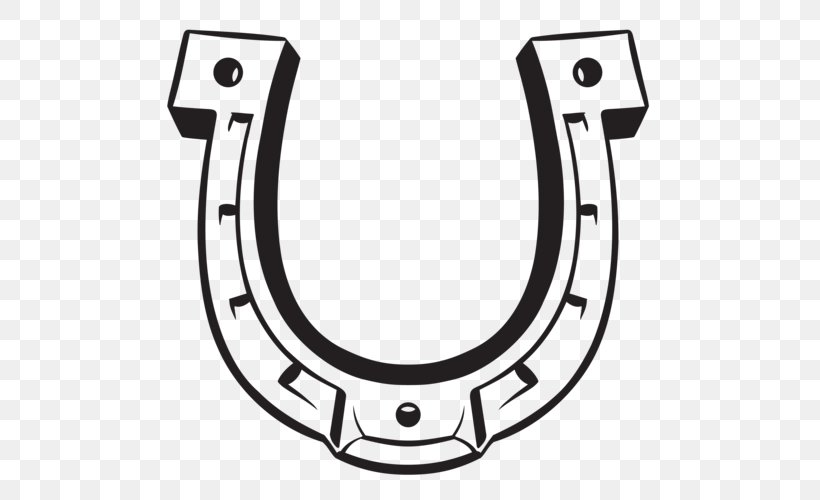 Horseshoes Clip Art, PNG, 500x500px, Horse, Black And White, Drawing, Horse Grooming, Horseshoe Download Free