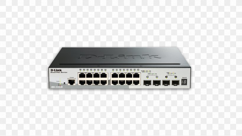 Small Form-factor Pluggable Transceiver 10 Gigabit Ethernet Stackable Switch Network Switch, PNG, 1664x936px, 10 Gigabit Ethernet, Audio Receiver, Computer Network, Computer Networking, Dlink Download Free